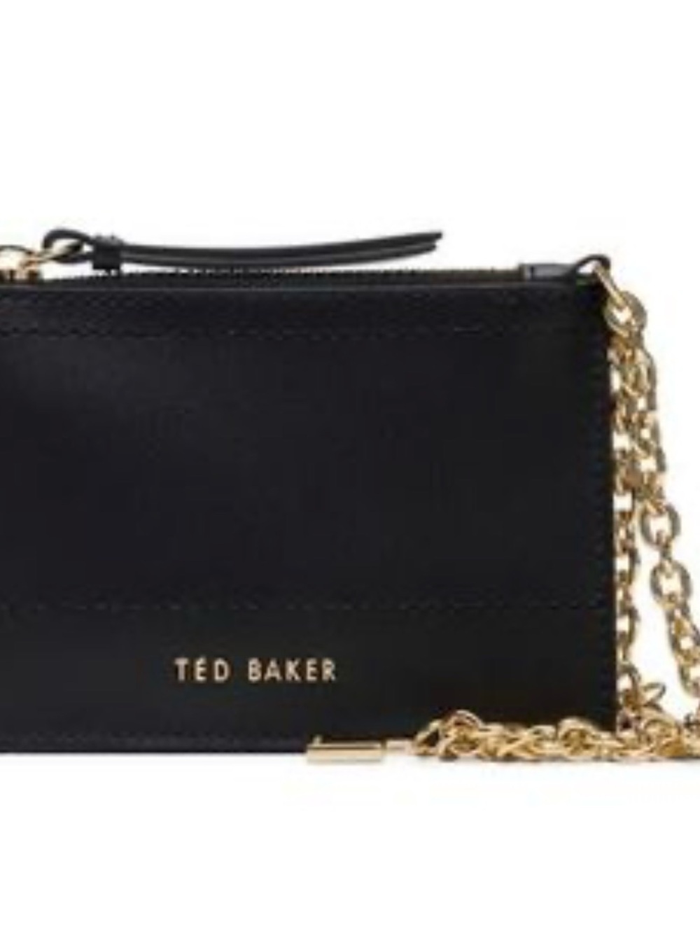 Ted Baker Black and Gold Chain Wallet